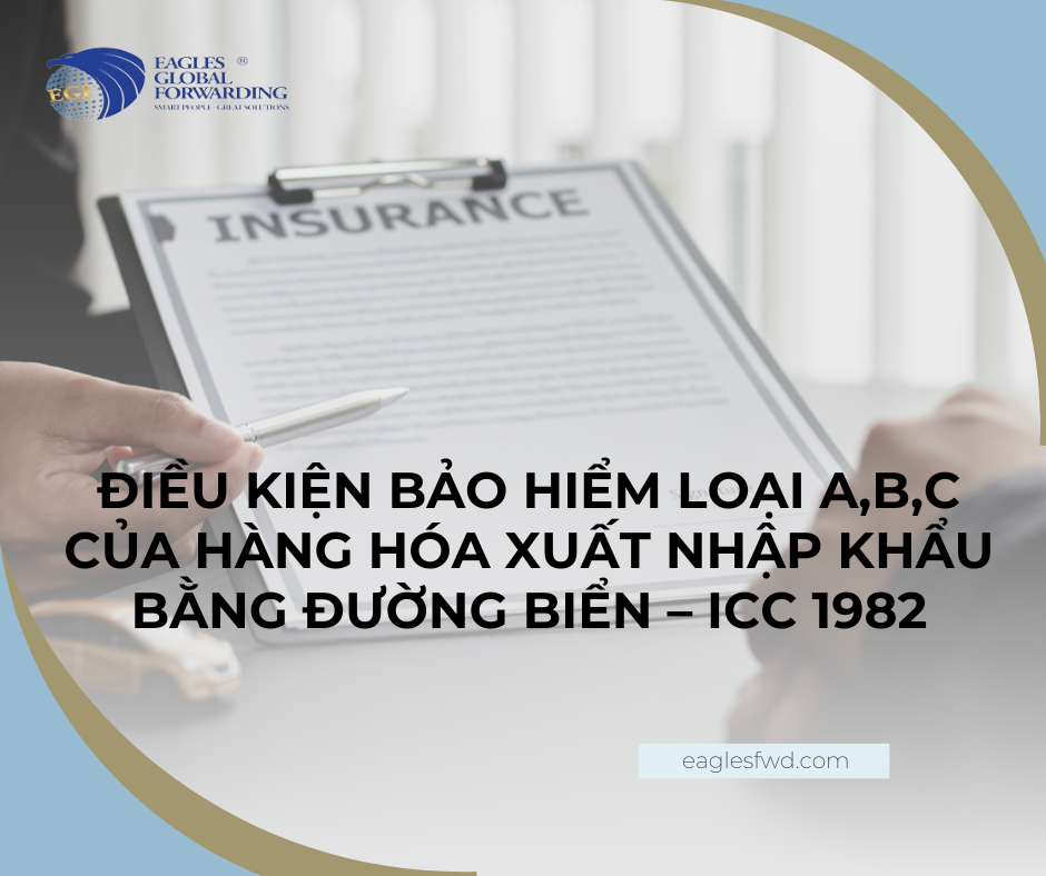ĐIỀU KIỆN BẢO HIỂM LOẠI A,B,C CỦA HÀNG HÓA XUẤT NHẬP KHẨU BẰNG ĐƯỜNG BIỂN – ICC 1982
