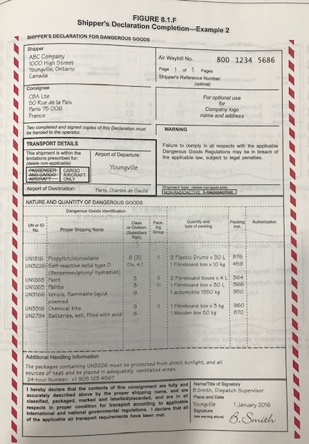 tờ khai hàng nguy hiểm tờ khai hàng nguy hiểm